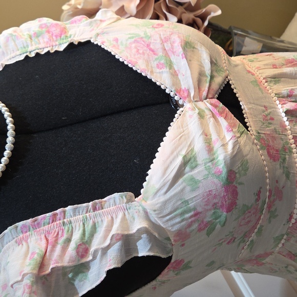 Nwt XL & Large Trixxy Chic Floral Maxi Dress in Pink - Picture 13 of 17